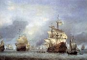 Willem Van de Velde The Younger The Taking of the English Flagship the Royal Prince France oil painting artist